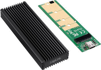 LogiLink Θήκη για Σκληρό Δίσκο M.2 PCI Express NVME με σύνδεση USB 3.2 Type-C