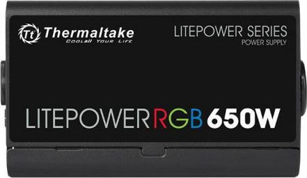 Thermaltake Litepower RGB 650W Black Computer Power Supply Full Wired