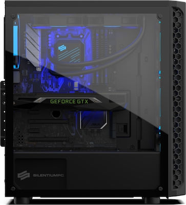 SilentiumPC Signum SG1X TG RGB Gaming Midi Tower Κουτί Υπολογιστή με Πλαϊνό Παράθυρο Μαύρο