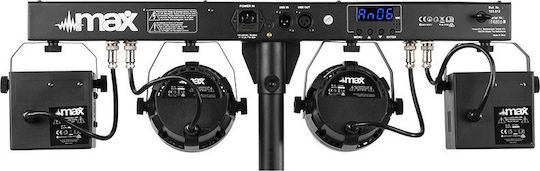 Max Audio Движеща се светлина LED ПАР DMX Partybar12 2x 2x Derby 4-in-1 RGBW