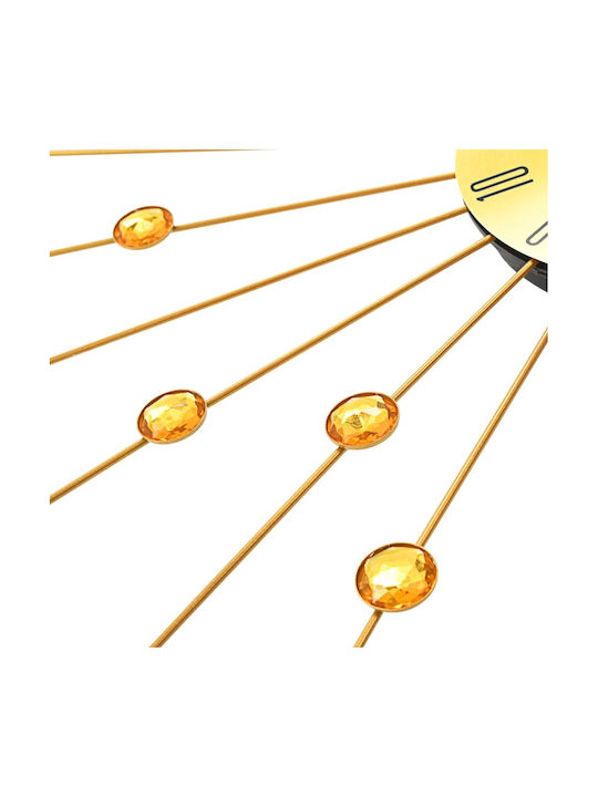 vidaXL Ceas de Perete Metalic Auriu Ø70cm
