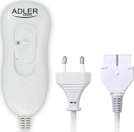 Adler Μονό Ηλεκτρικό Υπόστρωμα Πλενόμενο Γκρι 60W 80x150εκ.