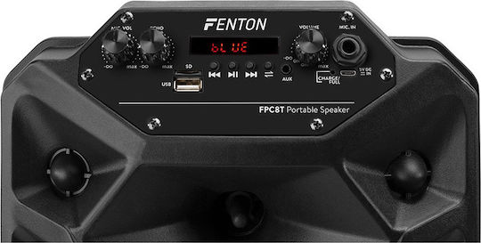 Fenton Karaoke Speaker With Wired Microphone And Lighting Effects FPC8T 170.089 Black