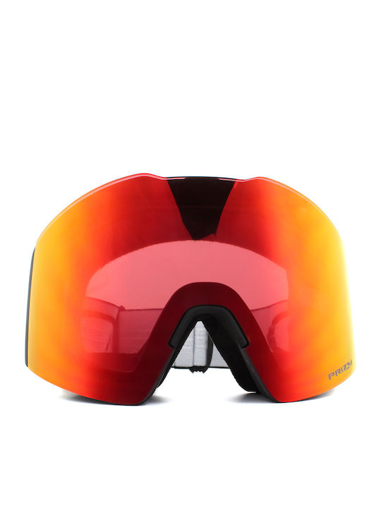 Oakley Fall Line Μάσκα Σκι & Snowboard Ενηλίκων Μαύρη με Φακό Καθρέπτη σε Κόκκινο Χρώμα Oakley Fall Line Μάσκα Σκι & Snowboard Ενηλίκων Μαύρη με Φακό Καθρέπτη σε Κόκκινο Χρώμα