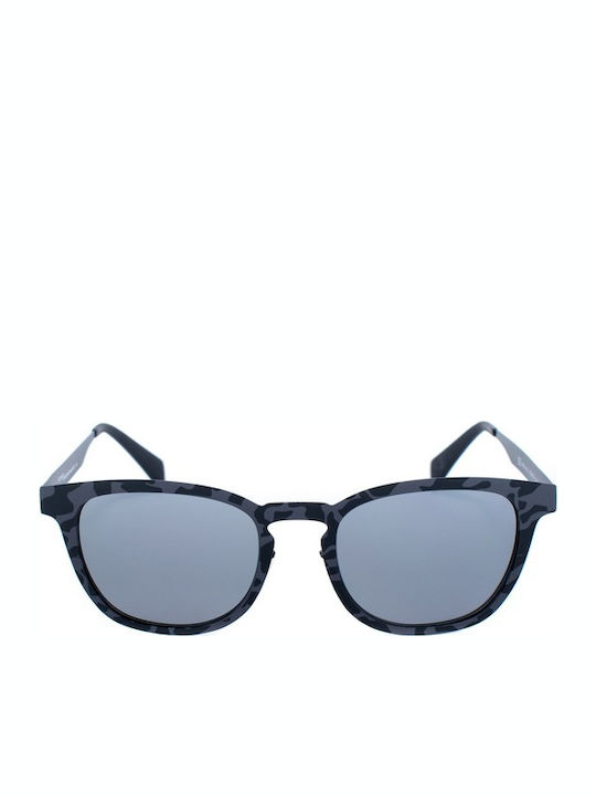 Italia Independent Men's Sunglasses with Multicolour Metal Frame and Gray Lens 0506.153.000