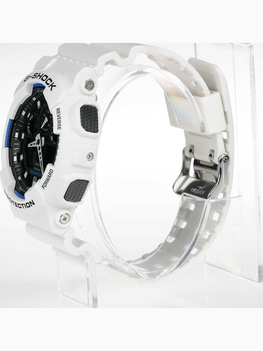 Casio G-Shock Ανδρικό Ρολόι 51mm Μπαταρίας με Λευκό Καουτσούκ Λουράκι