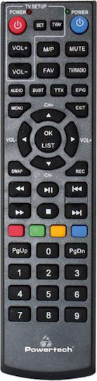 Powertech PT-779 Ψηφιακός Δέκτης Mpeg-4 Full HD (1080p) με Λειτουργία PVR (Εγγραφή σε USB) Σύνδεσεις SCART / HDMI / USB