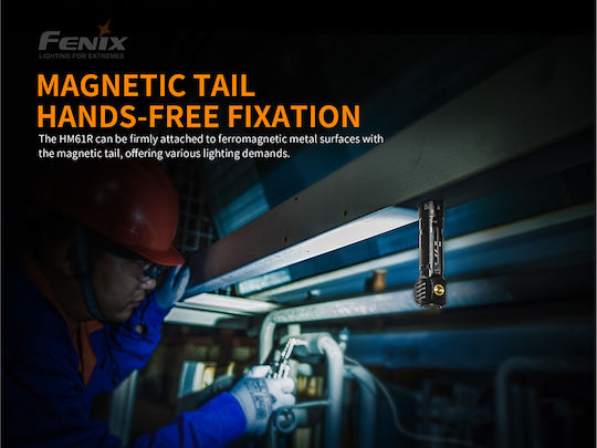 Fenix Wiederaufladbar Stirnlampe LED IP68 mit maximaler Helligkeit 1200lm Schwarz