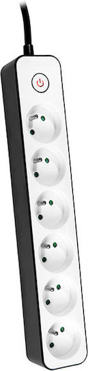 Tracer Zebra Power Strip with Surge Protection 6 Positions with Cable 1.5m