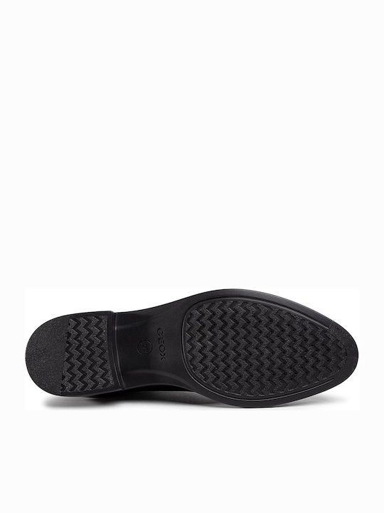 U Gladwin A Leder Herrenschuhe Schwarz