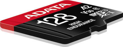 Adata High Endurance microSDXC 128GB Class 10 U3 V30 A2 UHS-I με αντάπτορα