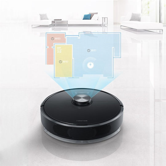 Roborock S6 Σκούπα Ρομπότ με Αυτονομία έως 150min και Κάλυψη Χώρου έως 150τ.μ. Μαύρη