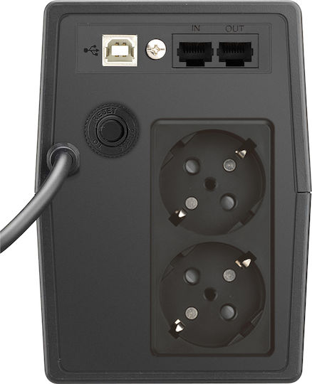 Powerwalker VI 800 SCL UPS Line-Interactive 800VA 480W με 2 Schuko Πρίζες