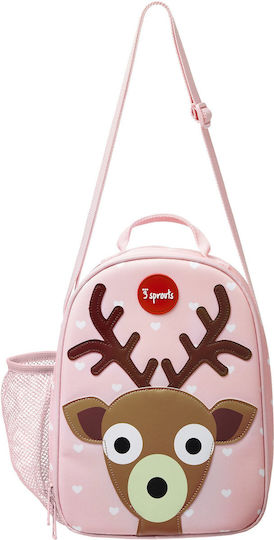 3 Sprouts Iludee Kids' Lunch Bag Shoulderbag Pink 3.5L 20.3x9.5x26.7cm