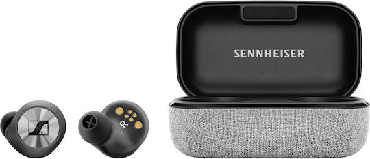 Sennheiser Momentum True Wireless In-ear Bluetooth Handsfree Ακουστικά με Θήκη Φόρτισης Γκρι