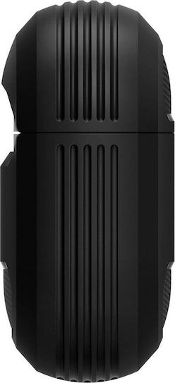 Spigen Rugged Armor Silicone Case with Keychain Black for Apple AirPods Pro