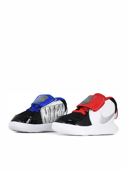 Hustle Team Hustle D 9 Auto TD Kids Sports Shoes Basketball with Hoop & Loop Closure White