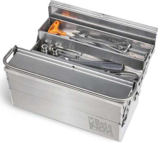 Beta Hand Tool Case Metallic 5 Slots Dimensions: W45xD20xH21cm