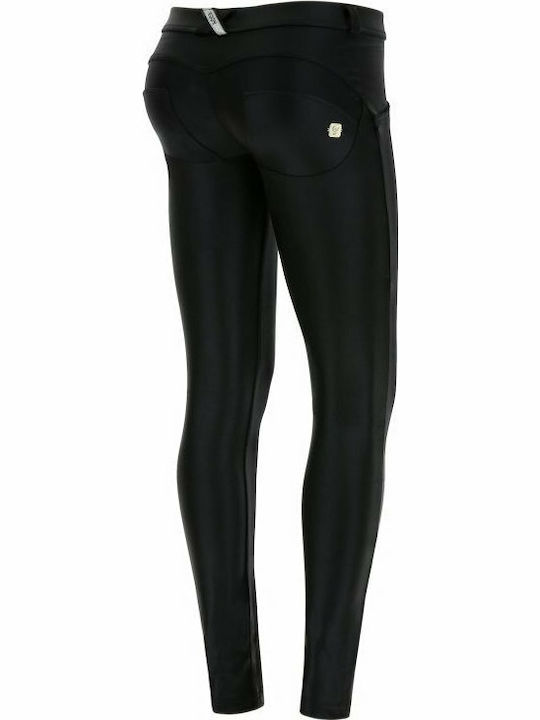 Freddy Wr.Up Regular-Rise Skinny-Fit Formare Colanti de femei Lung Colanti Push Up Negru