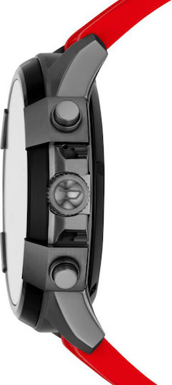 Diesel On Full Guard Stainless Steel 56mm Smartwatch (Red)