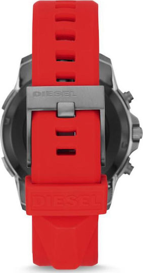 Diesel On Full Guard Stainless Steel 56mm Smartwatch (Red)