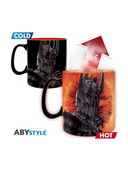 Abysse Lord of the Rings - Sauron Heat Change Mug Wärmewechsel Tasse Keramik Grün 460ml 1Stück