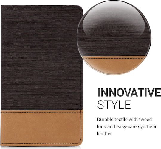 KWmobile Canvas Flip Cover Schwarz für MediaPad T3 7.0