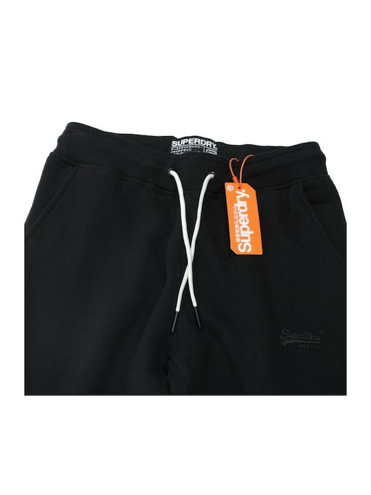 Orange Label Elite Παντελόνι Φόρμας με Λάστιχο Μαύρο