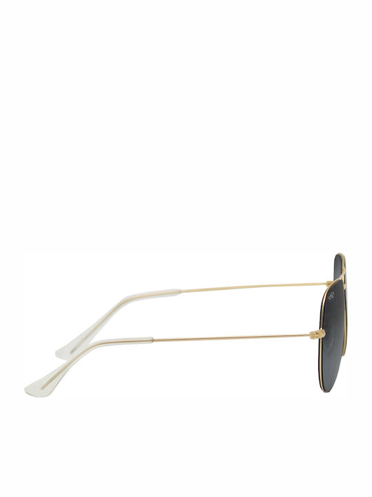 OJO Sunglasses Aviators Anya Ανδρικά Γυαλιά Ηλίου με Χρυσό Μεταλλικό Σκελετό και Μαύρο Φακό 05OMN22310