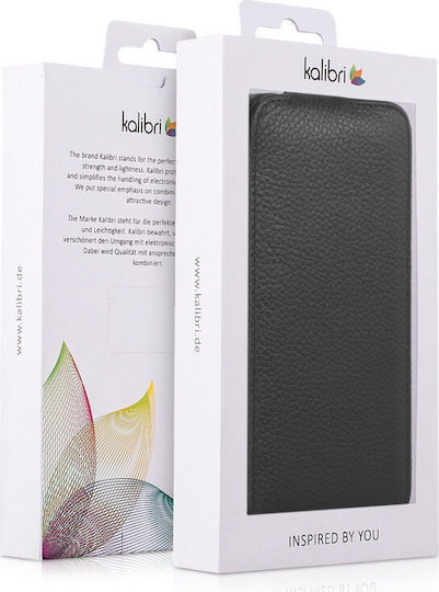 Kalibri Vertical Flip Δερμάτινο 2mm Μαύρο (iPhone 11 Pro Max)