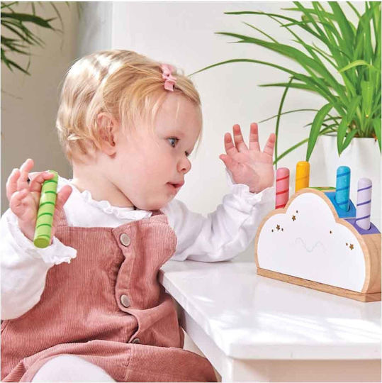 Le Toy Van Stacking Toy Rainbow Cloud made of Wood for 36++ Months