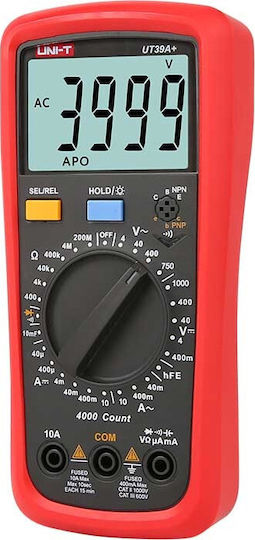 Uni-T Multimetru Digital cu Buzzer cu Măsurare AC / DC / Rezistență UT39A+ 1561