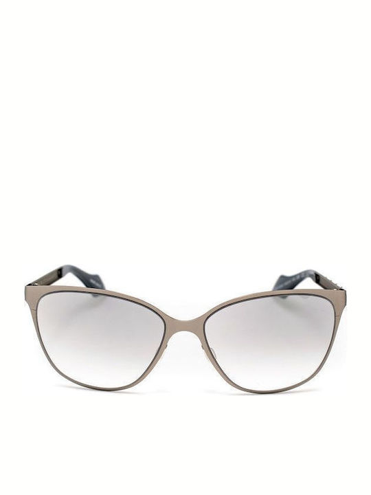 Mila ZB Sunglasses Beige with Metal Frame & Gray Lens Mila ZB Sunglasses Beige with Metal Frame & Gray Lens
