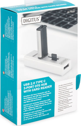 Digitus Card Reader Type-C for /S/D/ /m/i/c/r/o/S/D/ / / / / White