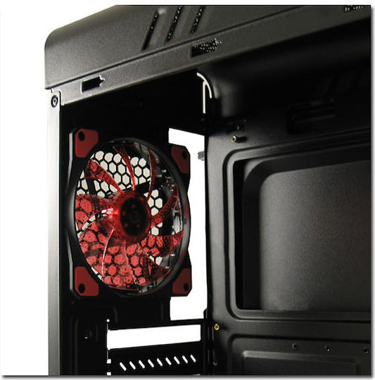 LC-Power Gaming 988 Midi Tower Κουτί Υπολογιστή με Πλαϊνό Παράθυρο Μαύρο