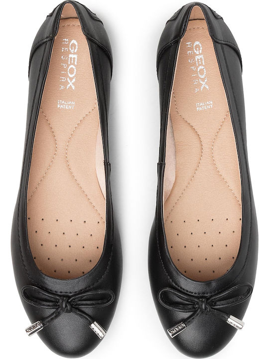 Leather Ballerinas D Charlene B Black