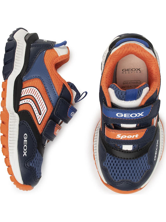 Tuono Παιδικά Sneakers Ανατομικά με Σκρατς Πορτοκαλί