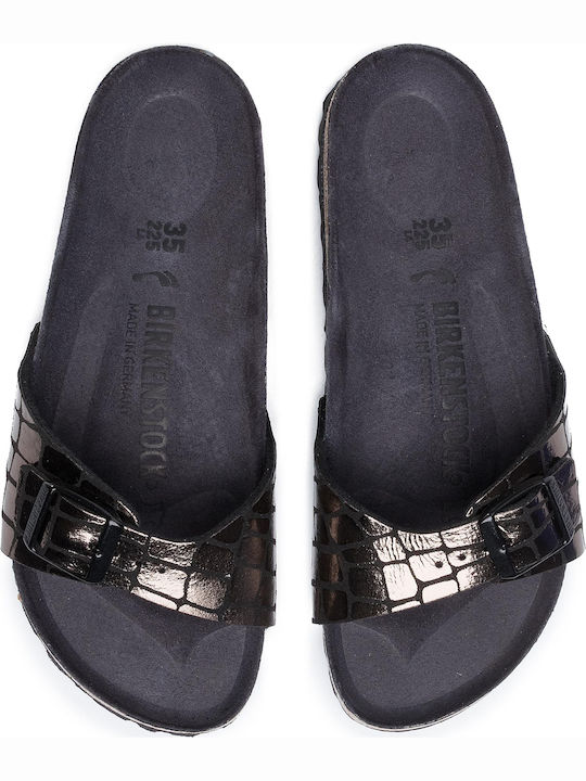 Birkenstock madrid gleam discount black