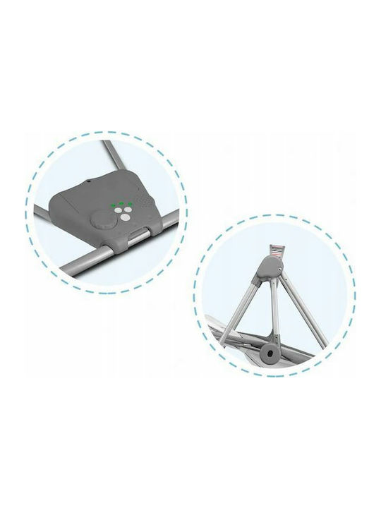 Lionelo Electric Baby Relax Swing Otto with Music Gray for Child up to 9kg