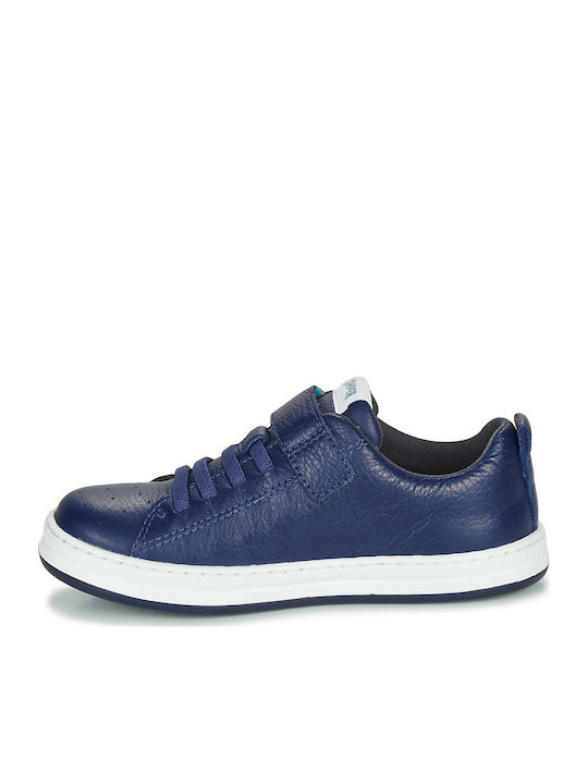 Runner Παιδικά Sneakers Ανατομικά με Σκρατς Navy Μπλε