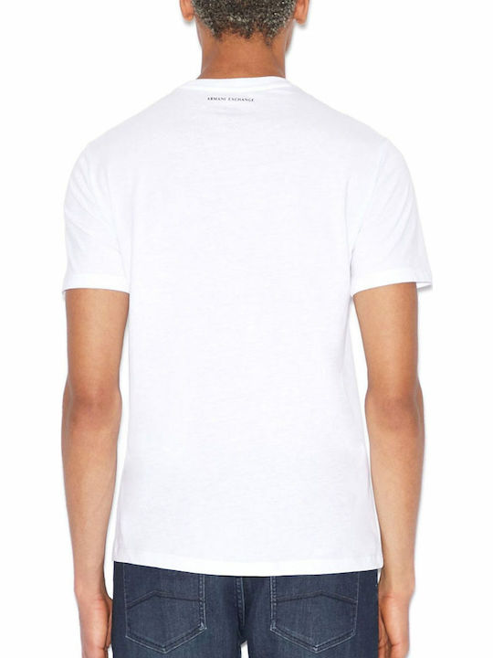 Armani Exchange Ανδρικό T-shirt Λευκό με Λογότυπο