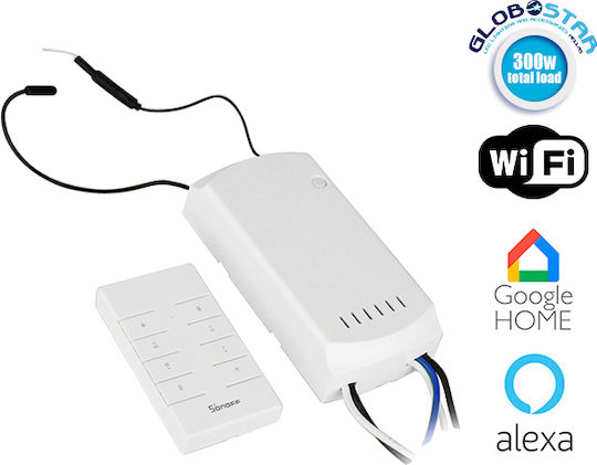 Sonoff iFan03 Smart Switch 1 Καναλιού Wi-Fi & RF 5A με Τηλεχειριστήριο SNF-IFAN03