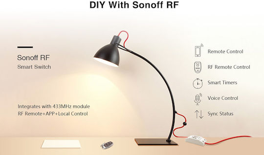Sonoff Smart Switch Wi-Fi & RF 10A 100τμχ