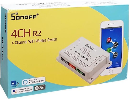 Sonoff 4CH R2 Smart Switch Dimmer 4 Καναλιών Wi-Fi 10A