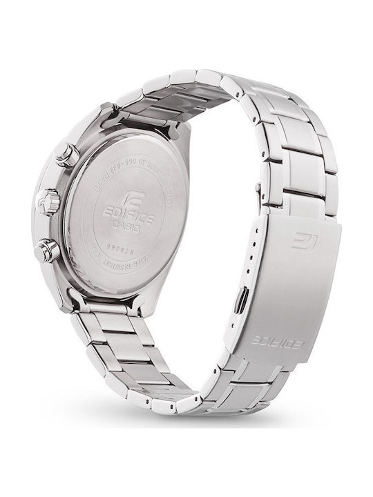 Casio Edifice Uhr Chronograph Batterie mit Silber Metallarmband