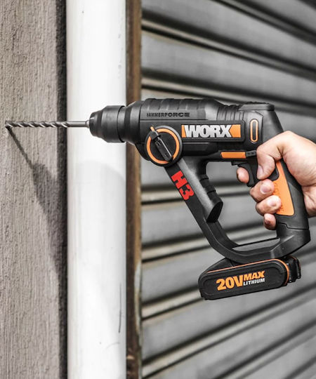 Worx WX390.9 Κρουστικό Σκαπτικό Πιστολέτο Μπαταρίας 20V Solo με Υποδοχή SDS Plus / Ταχείας WX390.9