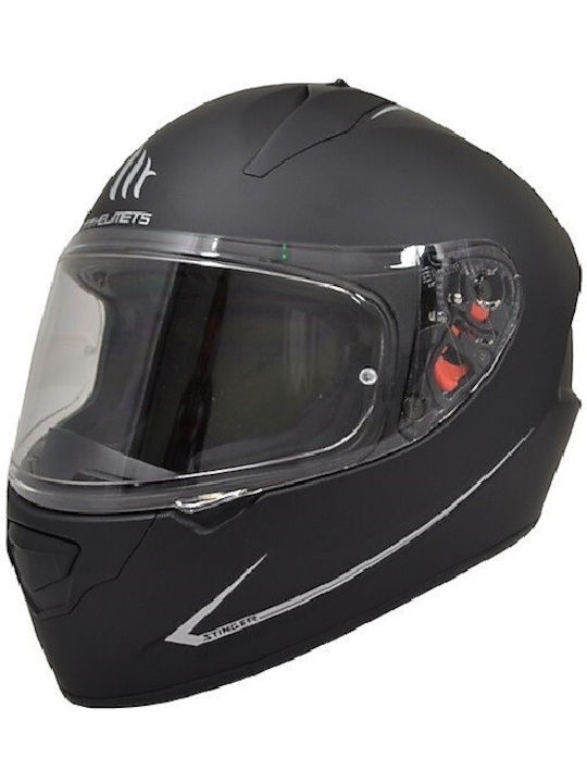 MT Stinger Negru mat Cască Moto Față întreagă ECE 22.05 1450gr MTH000KRA211