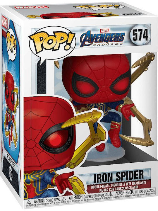 Funko Pop! Marvel: Endgame - Iron Spider with Nano Gauntlet Bobble-Head Funko Pop! Marvel: Endgame - Iron Spider with Nano Gauntlet Bobble-Head