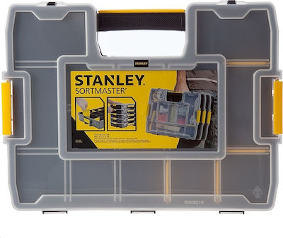 Stanley SortMaster Tool Compartment Organiser 14 Slot Adjustable Black 37.5x29x7cm