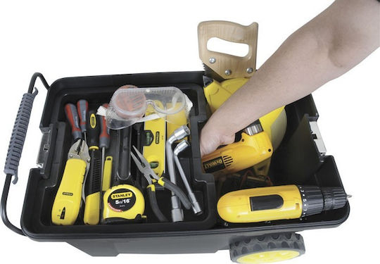 Stanley Tool Storage Plastic Wheeled Box W61.3xD37.5xH41.9cm 1-97-503